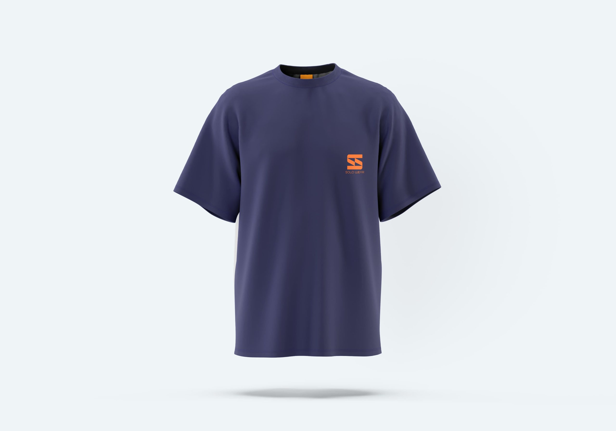 Orange Logo Solowear Signature Inclusive Tee - Premium Cotton